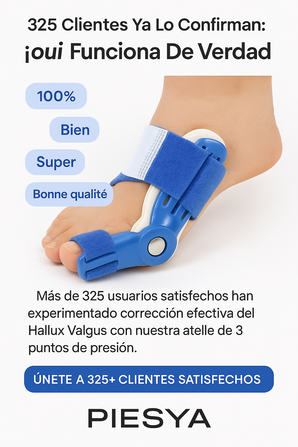 Olvídate del dolor: corrector de juanetes para pies felices